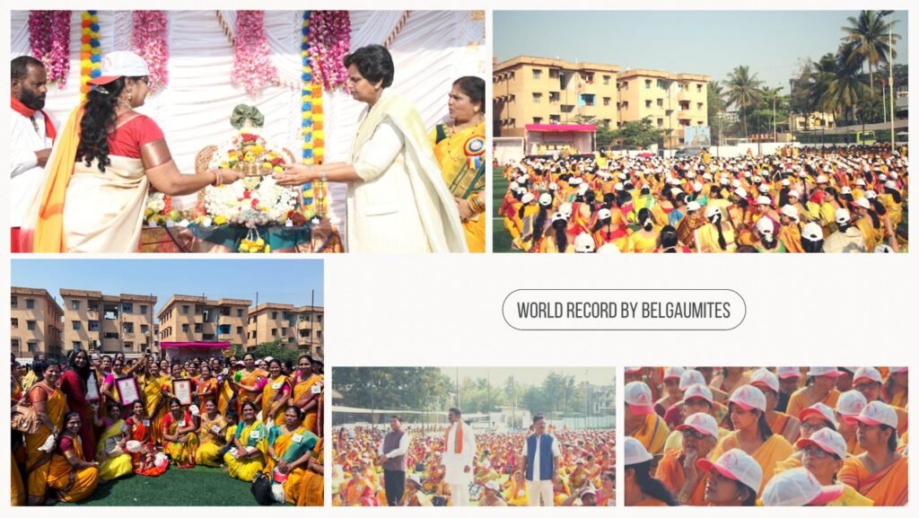 World record created by Beautiful woman's of Belgaum.