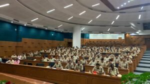 Police Officer’s meeting held at suvarnasoudha belagavi regarding upcoming assembly elections.