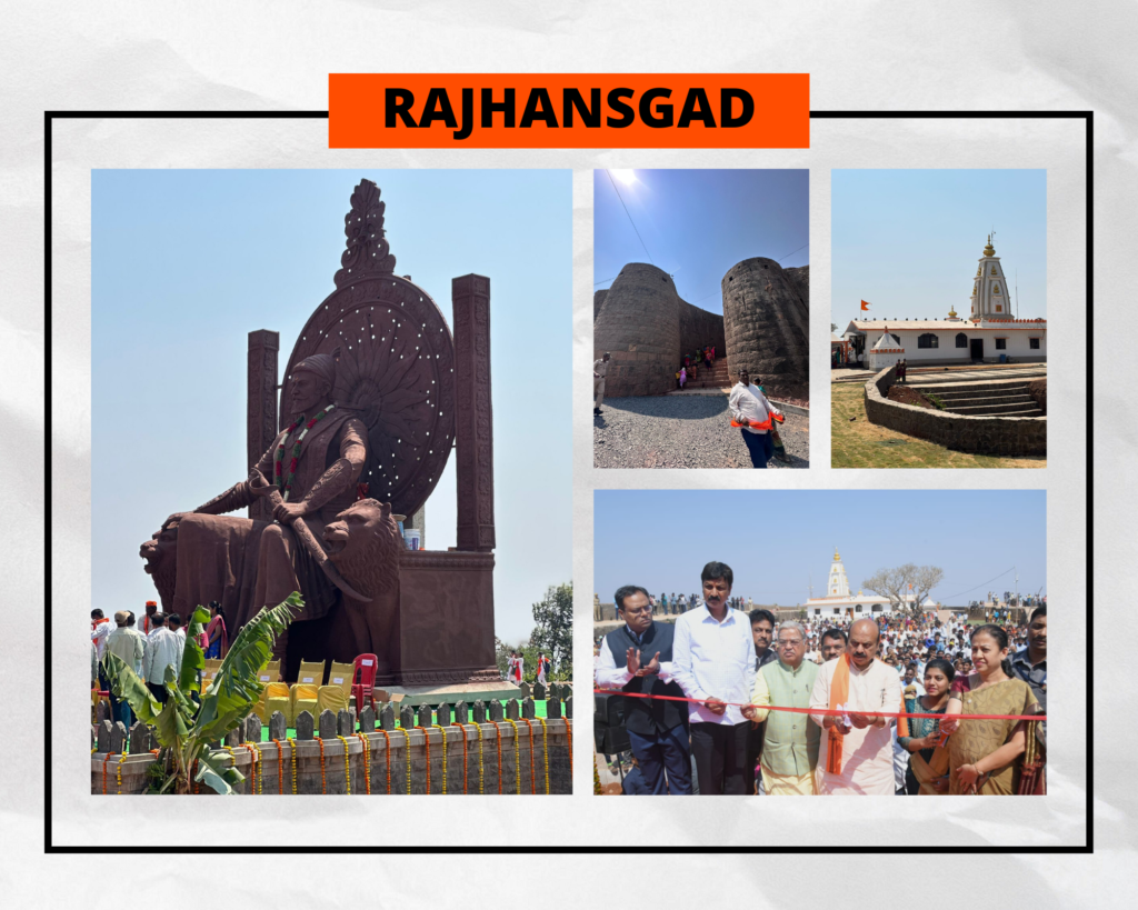 Incomplete inauguration? Statue of Chhatrapati Shivaji Maharaj at Rajhansgad