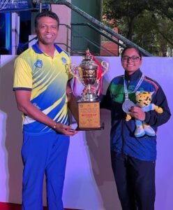 Miss. Namrata Kamu from Belagavi performed splendidly in the International tournament.