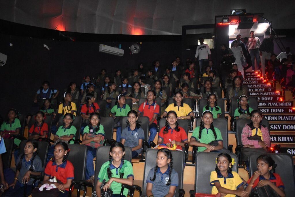 It was Heart Touching to see the smiles and excitement on the faces of the children while they were experiencing the Planetarium Auditorium.