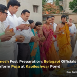 Preparations for Ganesh Festival: Belagavi Municipal Officials Perform Puja at Kapileshwar Pond