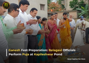 Preparations for Ganesh Festival: Belagavi Municipal Officials Perform Puja at Kapileshwar Pond