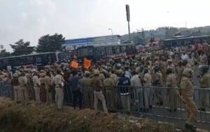 Panchamasali Protest Turns Violent in Belagavi, Police Resort to Lathi-Charge