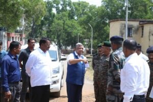 MP Jagadish Shettar Inspects Road Closure Issue Near Belagavi Defence Area