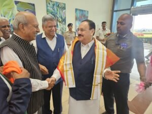Dr. Shrikhande honoured with D.Sc at KAHER convocation attended by Union Ministers.