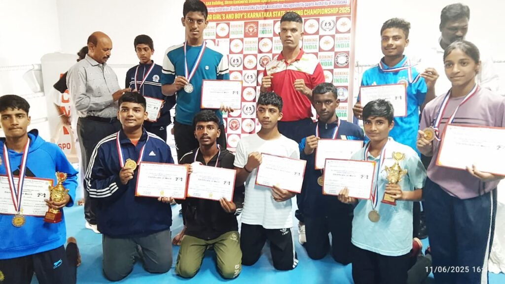 Belagavi Boxers Win 8 Medals at State Championship; 6 Selected for Junior Nationals