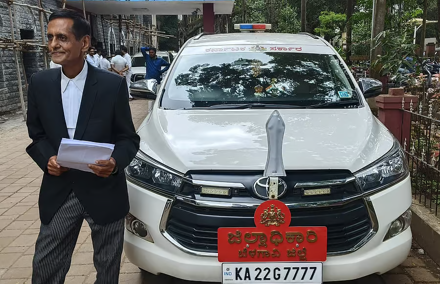 Belagavi DC's Car Seized Over ₹1.31 Crore Unpaid Debt!