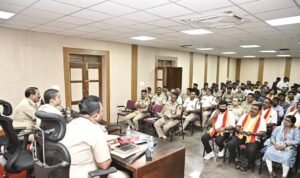 Belagavi Police Holds Prep Meeting for Kannada Rajyotsava