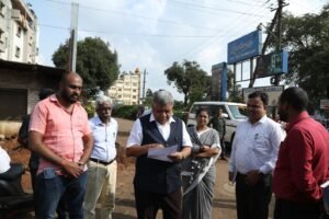 MP Jagadish Shettar Inspects Key Areas in Belagavi