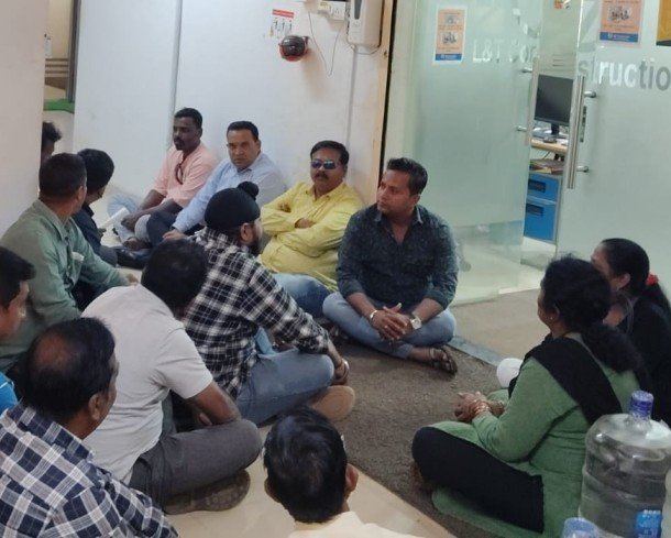 Belagavi MLA Abhay Patil Protests L&T Over Pipeline Delay