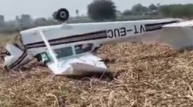 Training Aircraft Crashes Near Belagavi, Two Injured