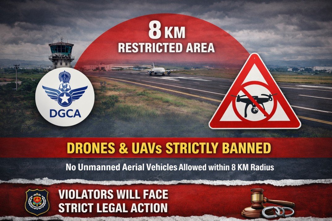 Red Zone Declared Within 8 km of Belagavi Airport