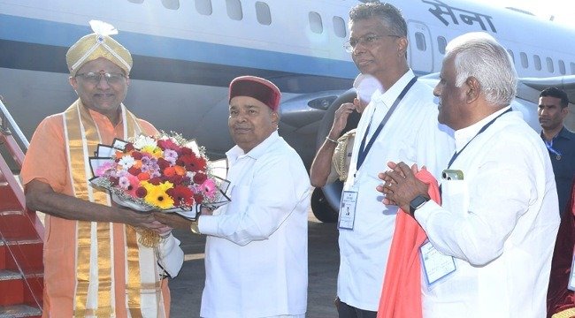 Vice President C.P. Radhakrishnan Arrives in Belagavi