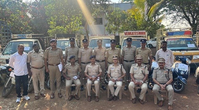 Belagavi Police Arrest Vehicle Theft Gang, Seize 21 Vehicles