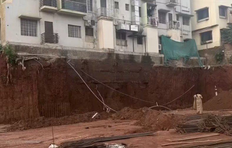 Safety Concerns Over Excavation Near Anagol Naka