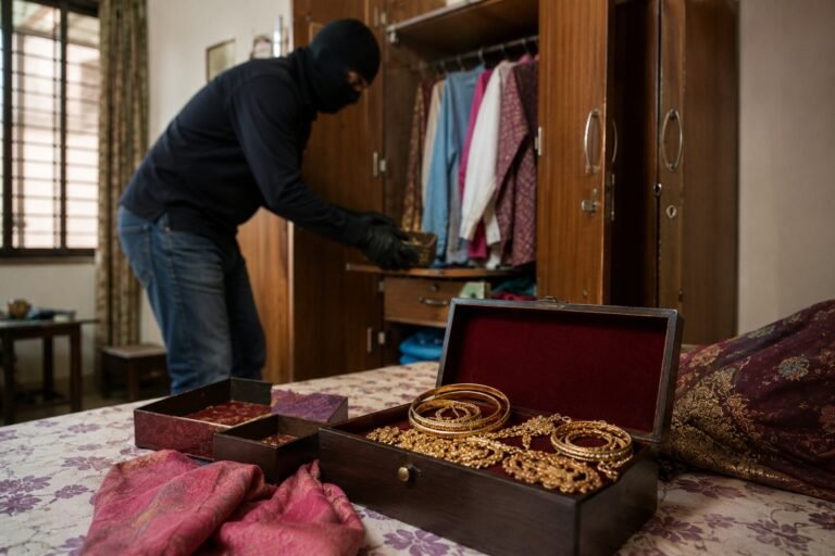 Caretakers Booked in ₹1.3 Crore Gold Theft Case