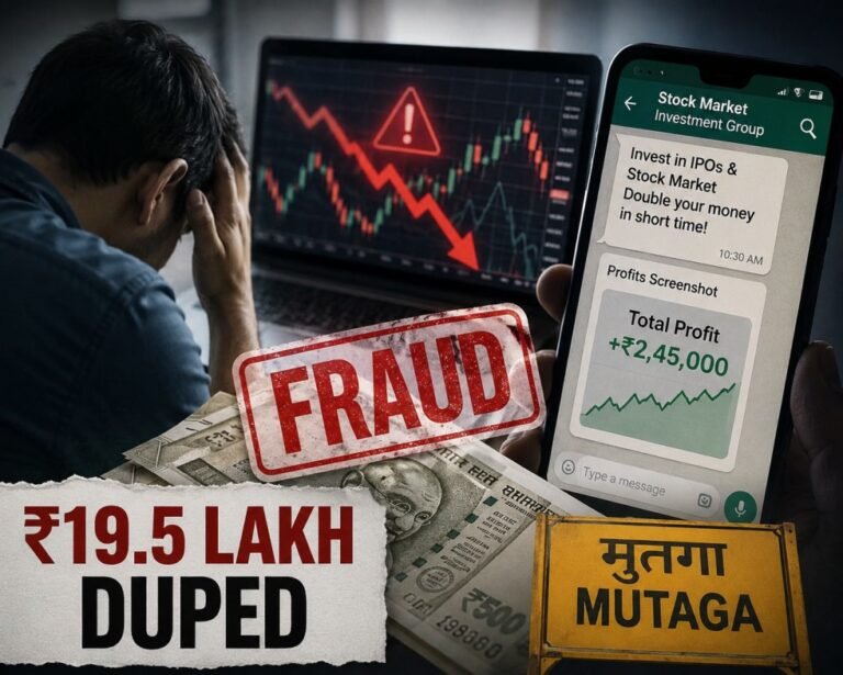 Mutaga Man Loses Rs 19.5 Lakh in Trading Scam
