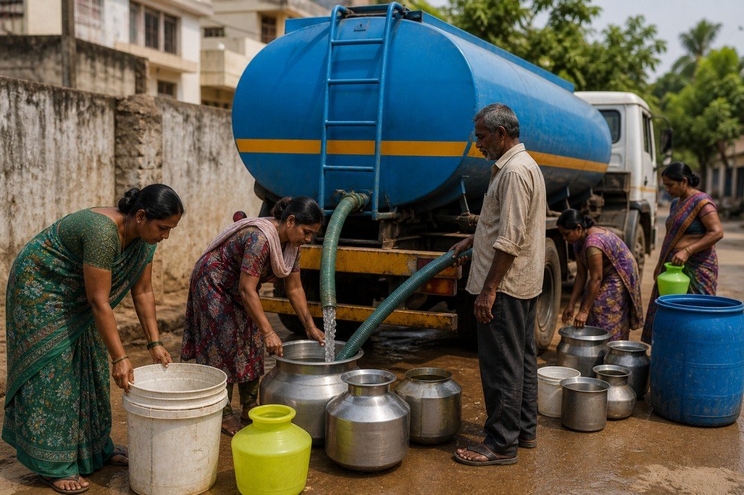 Belagavi Supplies Tanker Water After Contamination