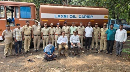Illegal Spirit Tanker Seized in Belagavi