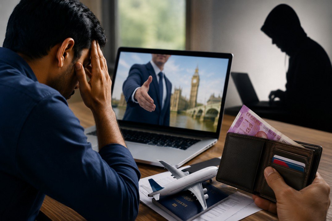 Belagavi Youth Duped of ₹14 Lakh in London Job Scam