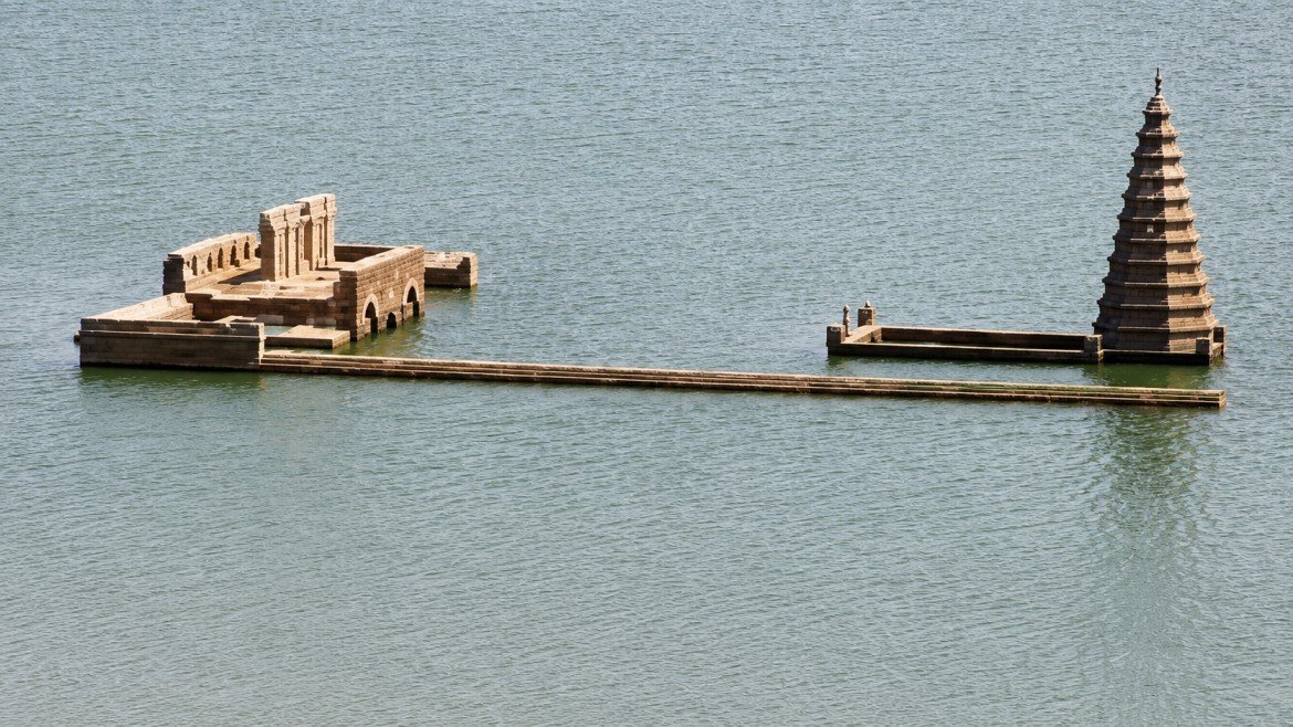 Hunnur Vittala Temple Submerged Again as Reservoir Fills